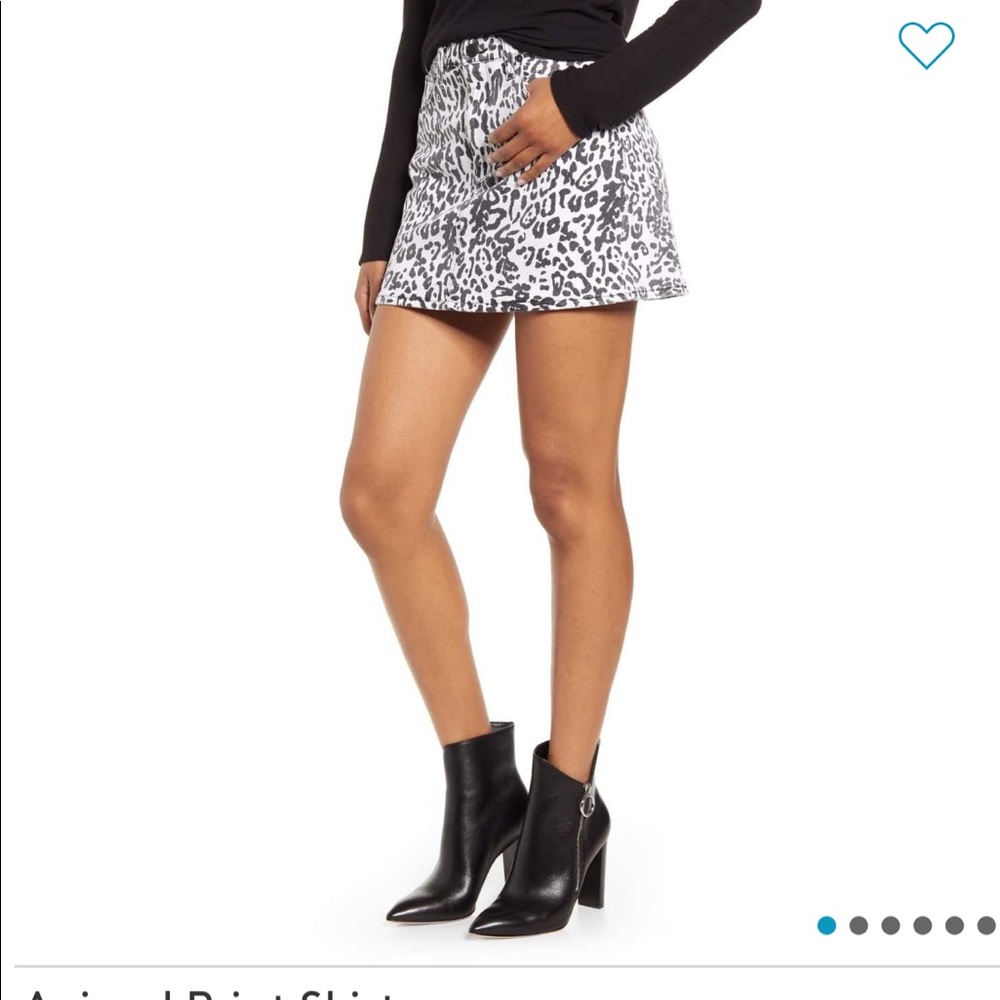 Hudson jeans animal print skirt